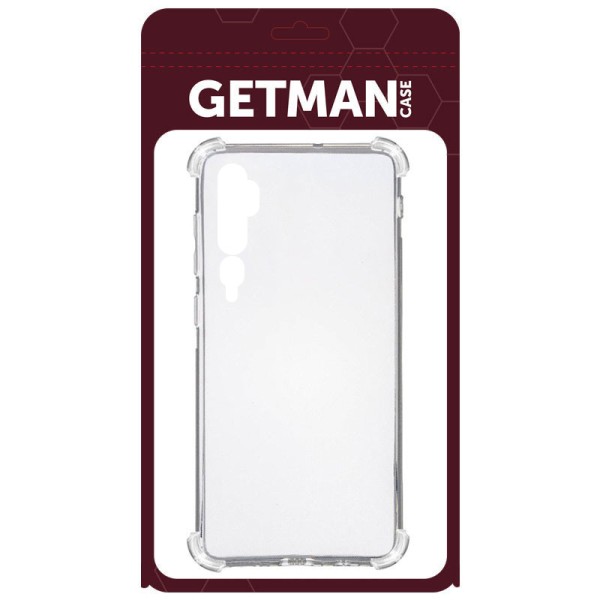 TPU чохол GETMAN Ease logo посилені кути для Xiaomi Mi Note 10 / Note 10 Pro / Mi CC9 Pro Безбарвний (прозорий)