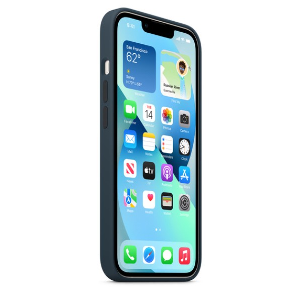 Чохол-накладка iPhone 13 Apple Silicone Case 1:1 with MagSafe Abyss Blue Чохол-накладка iPhone 13 Apple Silicone Case 1:1 with MagSafe Abyss Blue