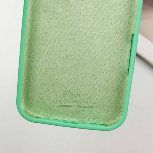 Чохол Silicone Case Full Protective (AA) для Apple iPhone 13 Pro (6.1") Зелений / Spearmint Чохол Silicone Case Full Protective (AA) для Apple iPhone 13 Pro (6.1") Зелений / Spearmint