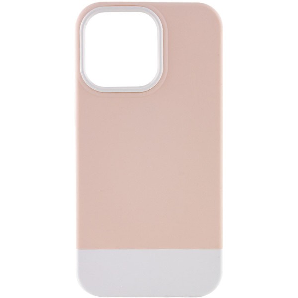 Чохол TPU+PC Bichromatic для Apple iPhone 13 Pro Max (6.7") Grey-beige / White