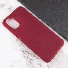 Силиконовый чехол Candy для Oppo A76 4G Бордовый