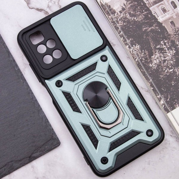 Ударостійкий чохол Camshield Serge Ring для Xiaomi Redmi 10 Зелений Ударостійкий чохол Camshield Serge Ring для Xiaomi Redmi 10 Зелений