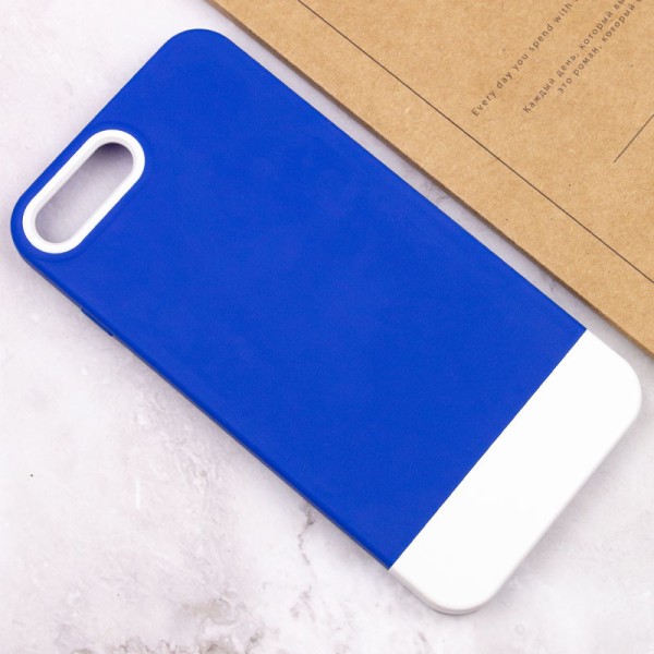 Чохол TPU+PC Bichromatic для Apple iPhone 7 plus / 8 plus (5.5") Navy Blue / White Чохол TPU+PC Bichromatic для Apple iPhone 7 plus / 8 plus (5.5") Navy Blue / White