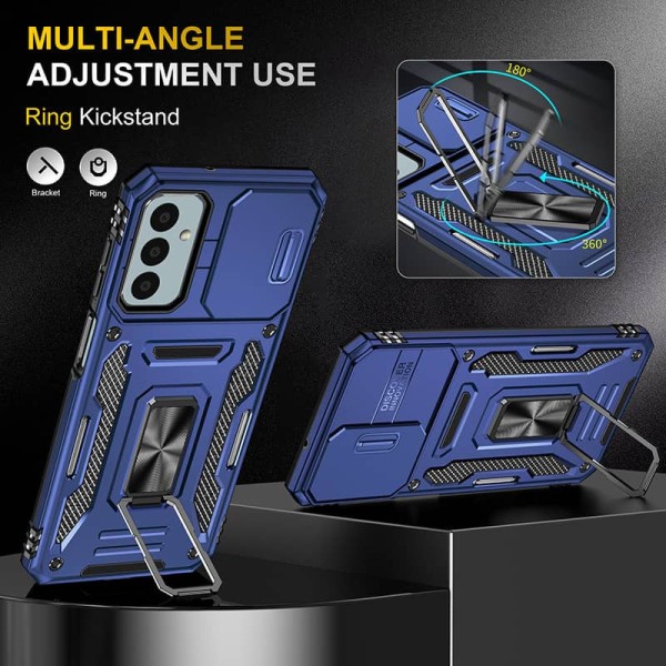 Ударостійкий чохол Camshield Army Ring для Samsung Galaxy M23 5G / M13 4G Синій / Navy