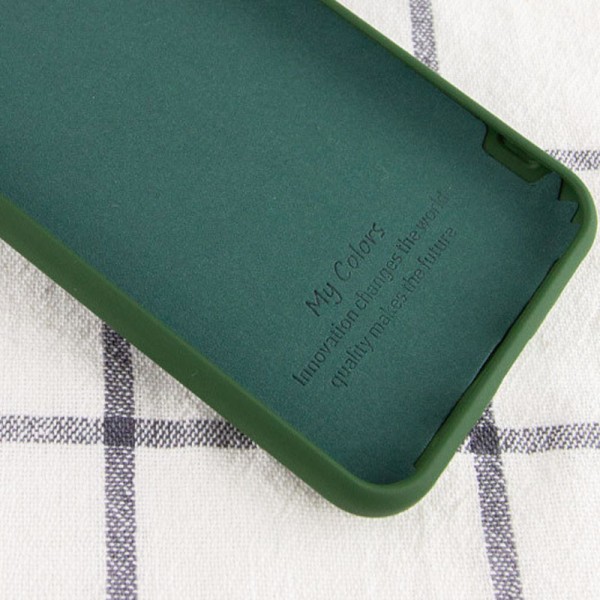 Чехол Silicone Cover My Color Full Protective (A) для Samsung Galaxy A02 Зеленый / Dark green