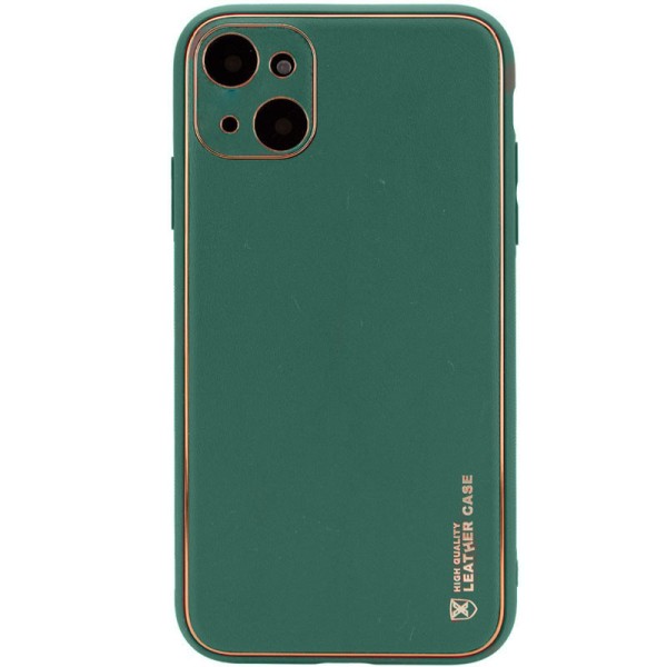Шкіряний чохол Xshield для Apple iPhone 14 (6.1") Зелений / Army green