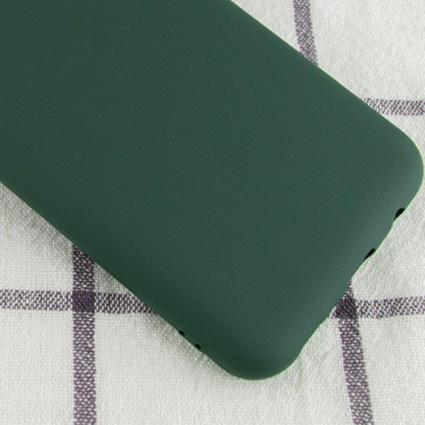 Чехол Silicone Cover My Color Full Protective (A) для Samsung Galaxy A02 Зеленый / Dark green