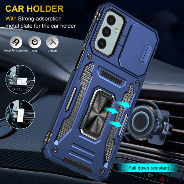 Ударостійкий чохол Camshield Army Ring для Samsung Galaxy M23 5G / M13 4G Синій / Navy