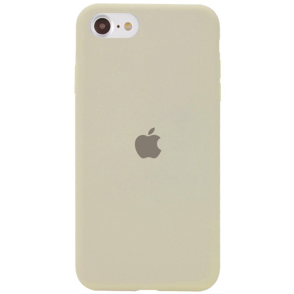 Чохол Silicone Case Full Protective (AA) для Apple iPhone SE (2020) Бежевий / Antigue White