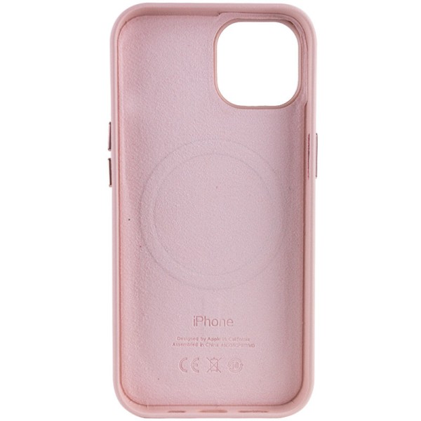 Шкіряний чохол Leather Case (AA Plus) with MagSafe для Apple iPhone 14 (6.1") Sand Pink Шкіряний чохол Leather Case (AA Plus) with MagSafe для Apple iPhone 14 (6.1") Sand Pink