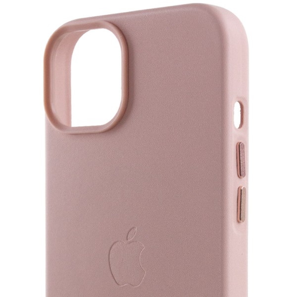 Шкіряний чохол Leather Case (AA Plus) with MagSafe для Apple iPhone 14 (6.1") Sand Pink Шкіряний чохол Leather Case (AA Plus) with MagSafe для Apple iPhone 14 (6.1") Sand Pink