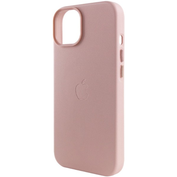 Шкіряний чохол Leather Case (AA Plus) with MagSafe для Apple iPhone 14 (6.1") Sand Pink Шкіряний чохол Leather Case (AA Plus) with MagSafe для Apple iPhone 14 (6.1") Sand Pink