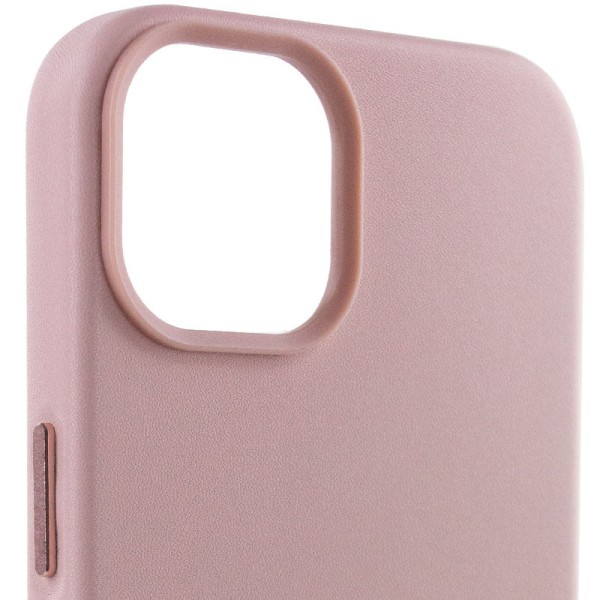 Шкіряний чохол Leather Case (AA Plus) with MagSafe для Apple iPhone 14 (6.1") Sand Pink Шкіряний чохол Leather Case (AA Plus) with MagSafe для Apple iPhone 14 (6.1") Sand Pink