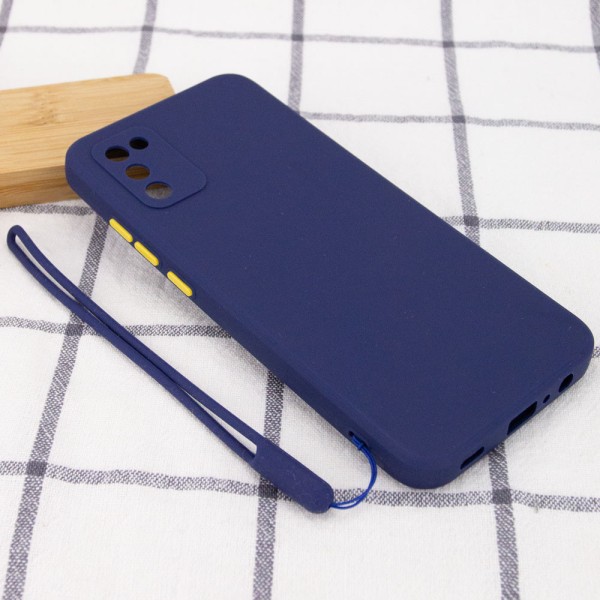 Чехол TPU Square Full Camera для Samsung Galaxy A03s Синий