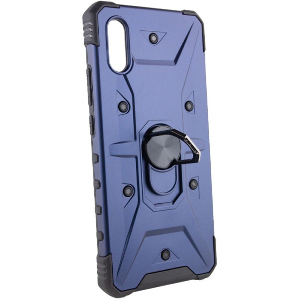 Ударостійкий чохол Pathfinder Ring для Xiaomi Redmi 9A Синій / Navy Ударостійкий чохол Pathfinder Ring для Xiaomi Redmi 9A Синій / Navy