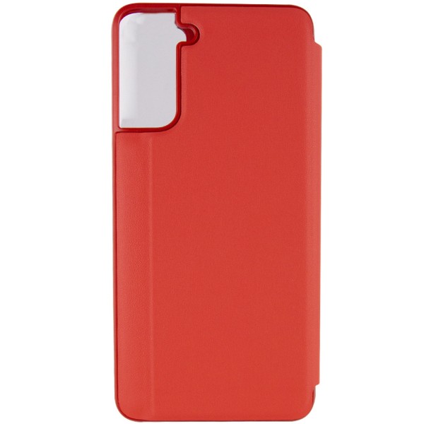 Чохол-книжка Smart View Cover для Samsung Galaxy S21 Красный / Светлое окошко