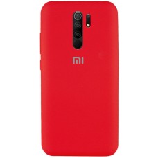 Чехол Silicone Cover Full Protective (AA) для Xiaomi Redmi 9 Красный / Red