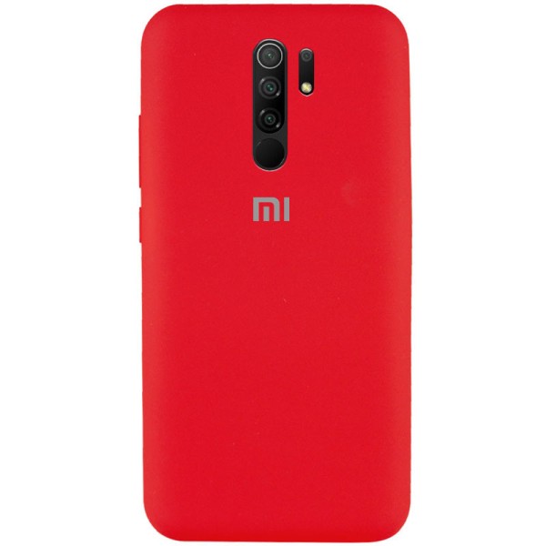 Чехол Silicone Cover Full Protective (AA) для Xiaomi Redmi 9 Красный / Red