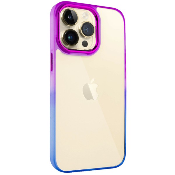 Чохол TPU+PC Fresh sip series для Apple iPhone 13 Pro Max (6.7") Синій / Фіолетовий