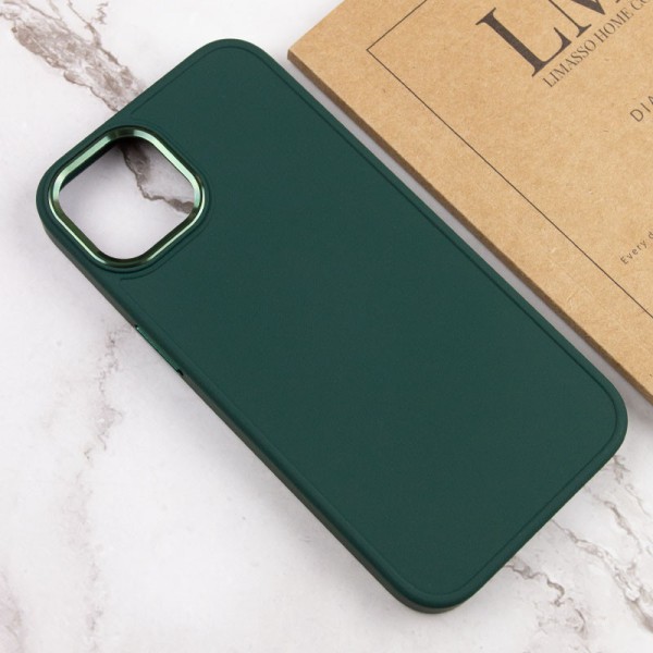 TPU чохол Bonbon Metal Style для Apple iPhone 14 (6.1") Зелений / Pine green