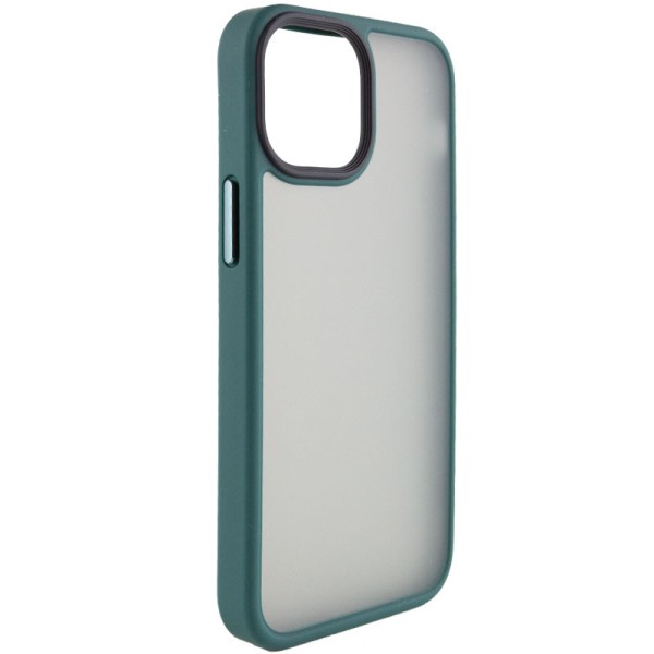 TPU+PC чохол Metal Buttons для Apple iPhone 13 (6.1") Зелений