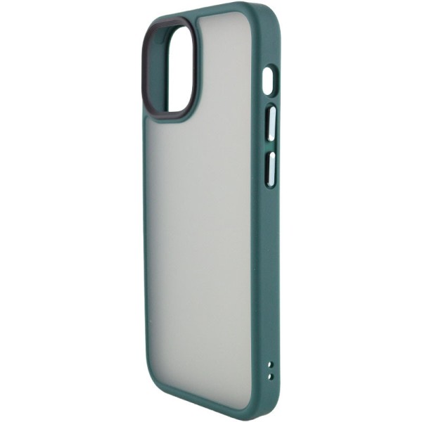 TPU+PC чохол Metal Buttons для Apple iPhone 13 (6.1") Зелений