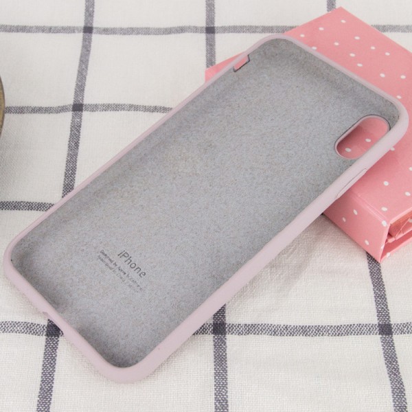 Чохол Silicone Case Full Protective (AA) для Apple iPhone X (5.8") / XS (5.8") Сірий / Lavender Чохол Silicone Case Full Protective (AA) для Apple iPhone X (5.8") / XS (5.8") Сірий / Lavender