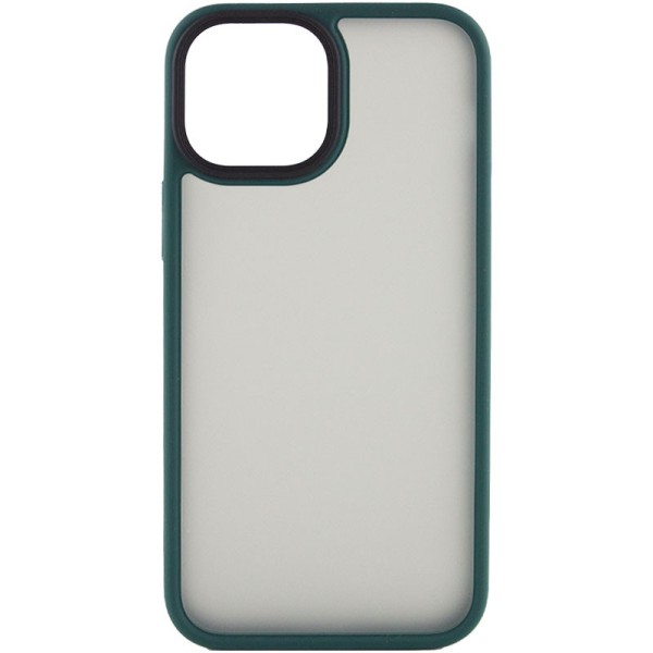 TPU+PC чохол Metal Buttons для Apple iPhone 13 (6.1") Зелений
