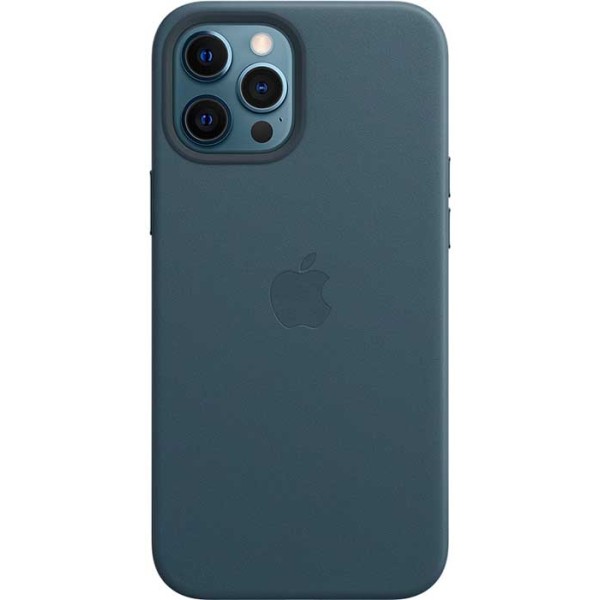 Чохол-накладка Apple iPhone 12 Pro Max Leather Case with MagSafe - Baltic Blue (MHKK3)