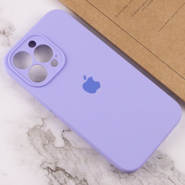 Чохол Silicone Case Full Camera Protective (AA) для Apple iPhone 14 Pro (6.1") Бузковий / Dasheen Чохол Silicone Case Full Camera Protective (AA) для Apple iPhone 14 Pro (6.1") Бузковий / Dasheen