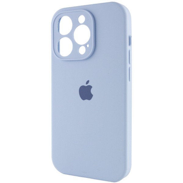 Чохол Silicone Case Full Camera Protective (AA) для Apple iPhone 14 Pro (6.1") Блакитний / Lilac Blue