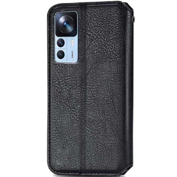 Шкіряний чохол книжка GETMAN Cubic (PU) для Xiaomi 12T / 12T Pro Чорний Шкіряний чохол книжка GETMAN Cubic (PU) для Xiaomi 12T / 12T Pro Чорний