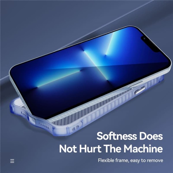 Чохол TPU Ease Carbon color series для Apple iPhone 12 Pro (6.1") Синій / Прозорий