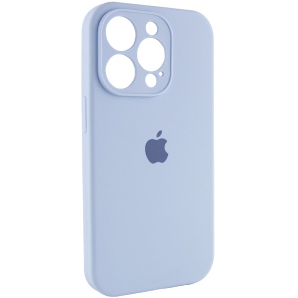 Чохол Silicone Case Full Camera Protective (AA) для Apple iPhone 14 Pro (6.1") Блакитний / Lilac Blue