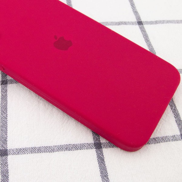 Чохол Silicone Case Square Full Camera Protective (AA) для Apple iPhone 11 Pro (5.8") Червоний / Rose Red Чохол Silicone Case Square Full Camera Protective (AA) для Apple iPhone 11 Pro (5.8") Червоний / Rose Red