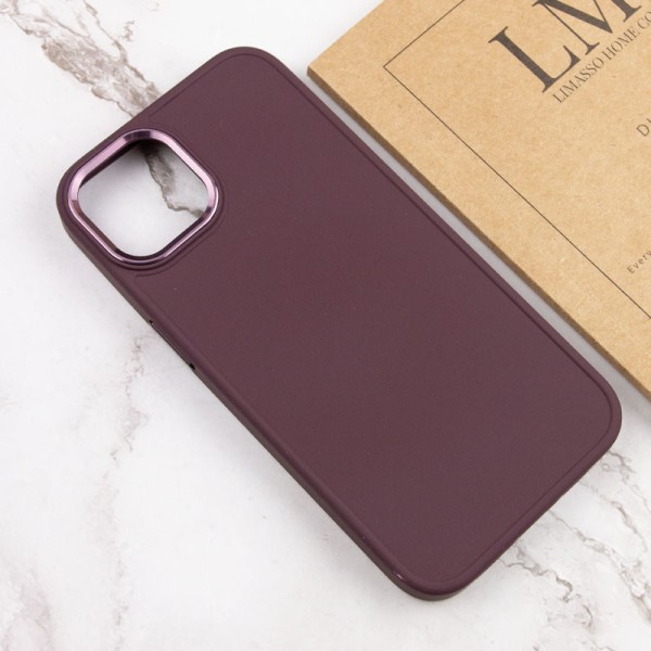 TPU чохол Bonbon Metal Style для Apple iPhone 14 Plus (6.7") Бордовий / Plum TPU чохол Bonbon Metal Style для Apple iPhone 14 Plus (6.7") Бордовий / Plum