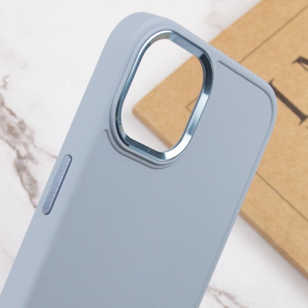 TPU чохол Bonbon Metal Style для Apple iPhone 12 Pro Max (6.7") Блакитний / Mist blue TPU чохол Bonbon Metal Style для Apple iPhone 12 Pro Max (6.7") Блакитний / Mist blue