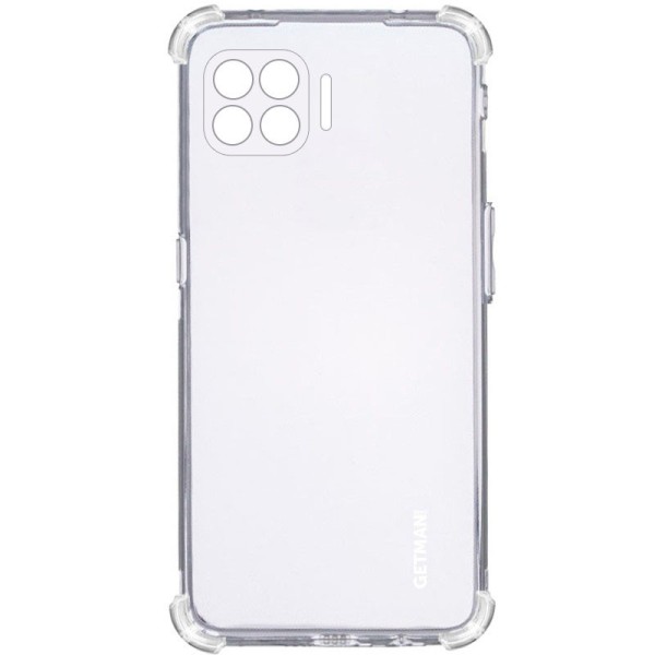 TPU чехол GETMAN Ease logo усиленные углы для Oppo A73 Бесцветный (прозрачный)