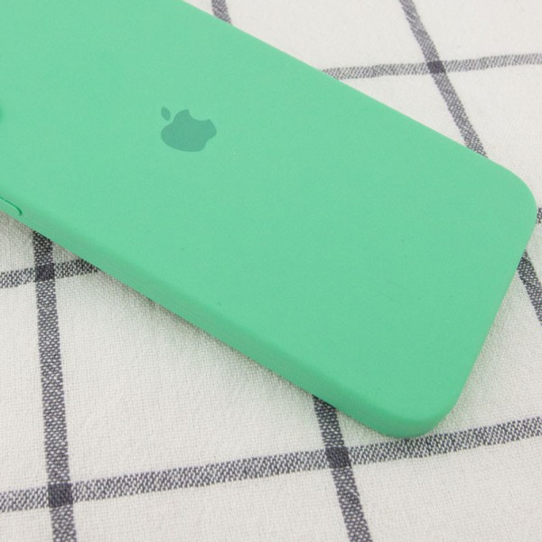 Чохол Silicone Case Square Full Camera Protective (AA) для Apple iPhone 11 (6.1") Зелений / Spearmint Чохол Silicone Case Square Full Camera Protective (AA) для Apple iPhone 11 (6.1") Зелений / Spearmint