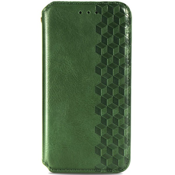 Кожаный чехол книжка GETMAN Cubic (PU) для Samsung Galaxy A04s Зеленый
