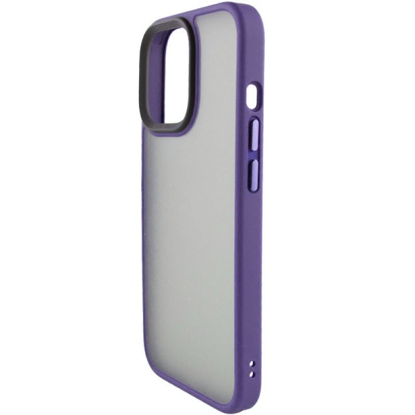 TPU+PC чохол Metal Buttons для Apple iPhone 14 Pro (6.1") Темно-фіолетовий TPU+PC чохол Metal Buttons для Apple iPhone 14 Pro (6.1") Темно-фіолетовий