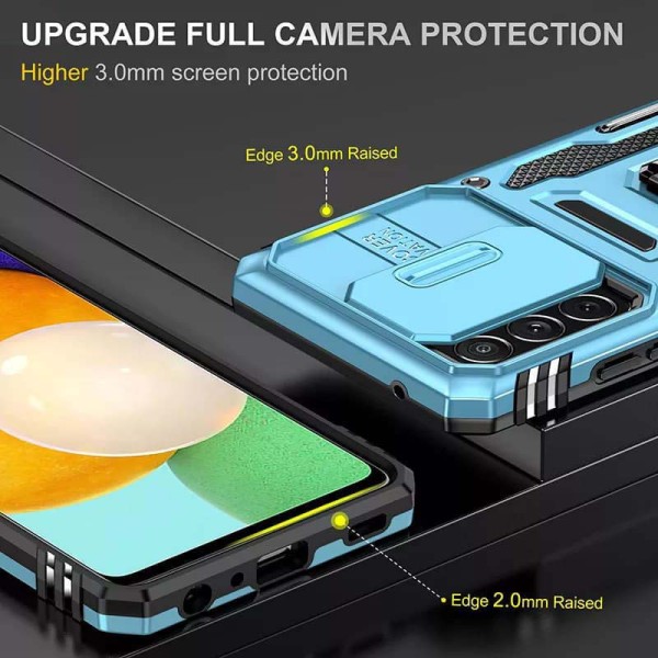 Ударостійкий чохол Camshield Army Ring для Samsung Galaxy A33 5G Блакитний / Light Blue