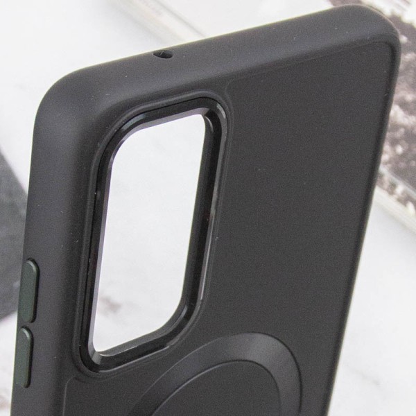 TPU чохол Bonbon Metal Style with MagSafe для Samsung Galaxy A35 Чорний / Black