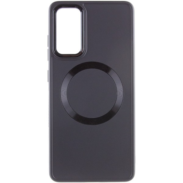 TPU чохол Bonbon Metal Style with MagSafe для Samsung Galaxy A35 Чорний / Black
