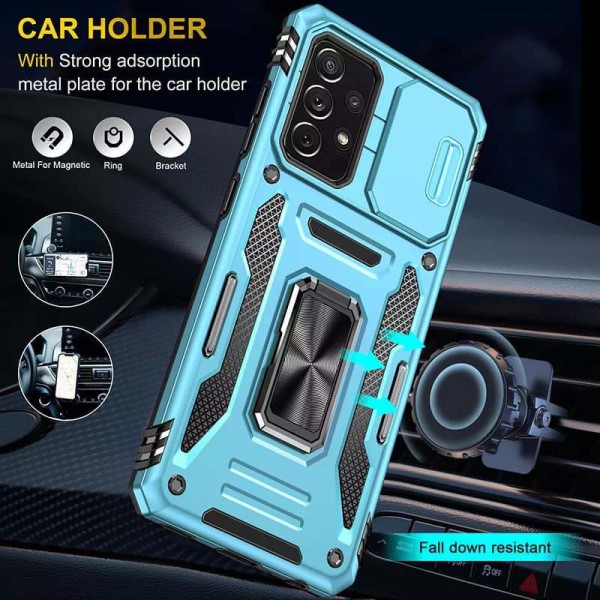 Ударостійкий чохол Camshield Army Ring для Samsung Galaxy A53 5G Блакитний / Light Blue Ударостійкий чохол Camshield Army Ring для Samsung Galaxy A53 5G Блакитний / Light Blue