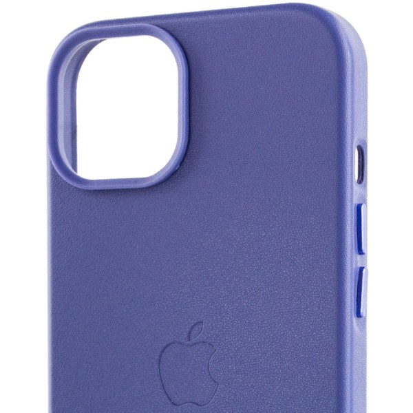 Шкіряний чохол Leather Case (AA Plus) with MagSafe для Apple iPhone 14 (6.1") Wisteria