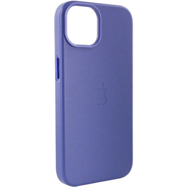 Шкіряний чохол Leather Case (AA Plus) with MagSafe для Apple iPhone 14 (6.1") Wisteria