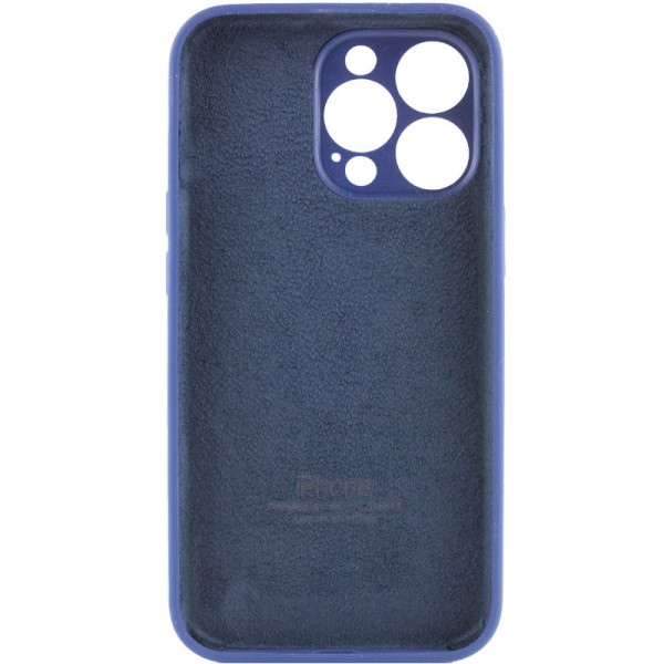 Чохол Silicone Case Full Camera Protective (AA) для Apple iPhone 13 Pro (6.1") Синій / Deep navy