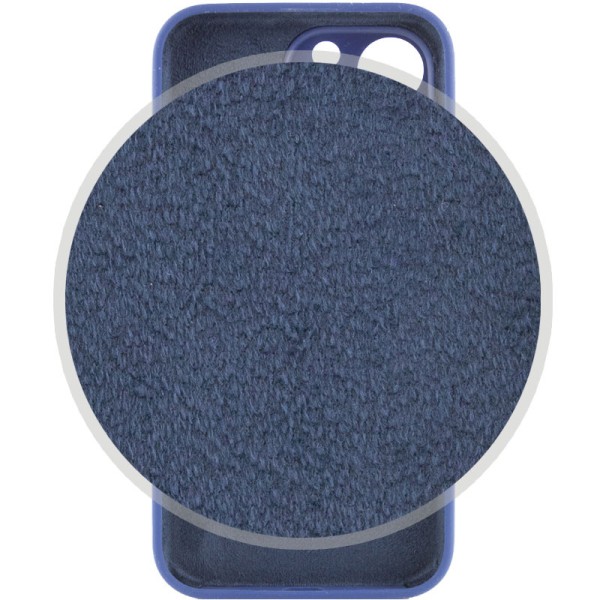 Чохол Silicone Case Full Camera Protective (AA) для Apple iPhone 13 Pro (6.1") Синій / Deep navy