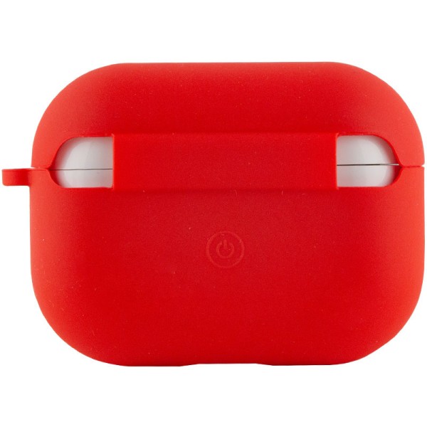 Силіконовий футляр з мікрофіброю для навушників Airpods Pro Червоний / Red Силіконовий футляр з мікрофіброю для навушників Airpods Pro Червоний / Red